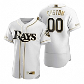Tampa Bay Rays Customized Nike White Stitched MLB Flex Base Golden Edition Jersey